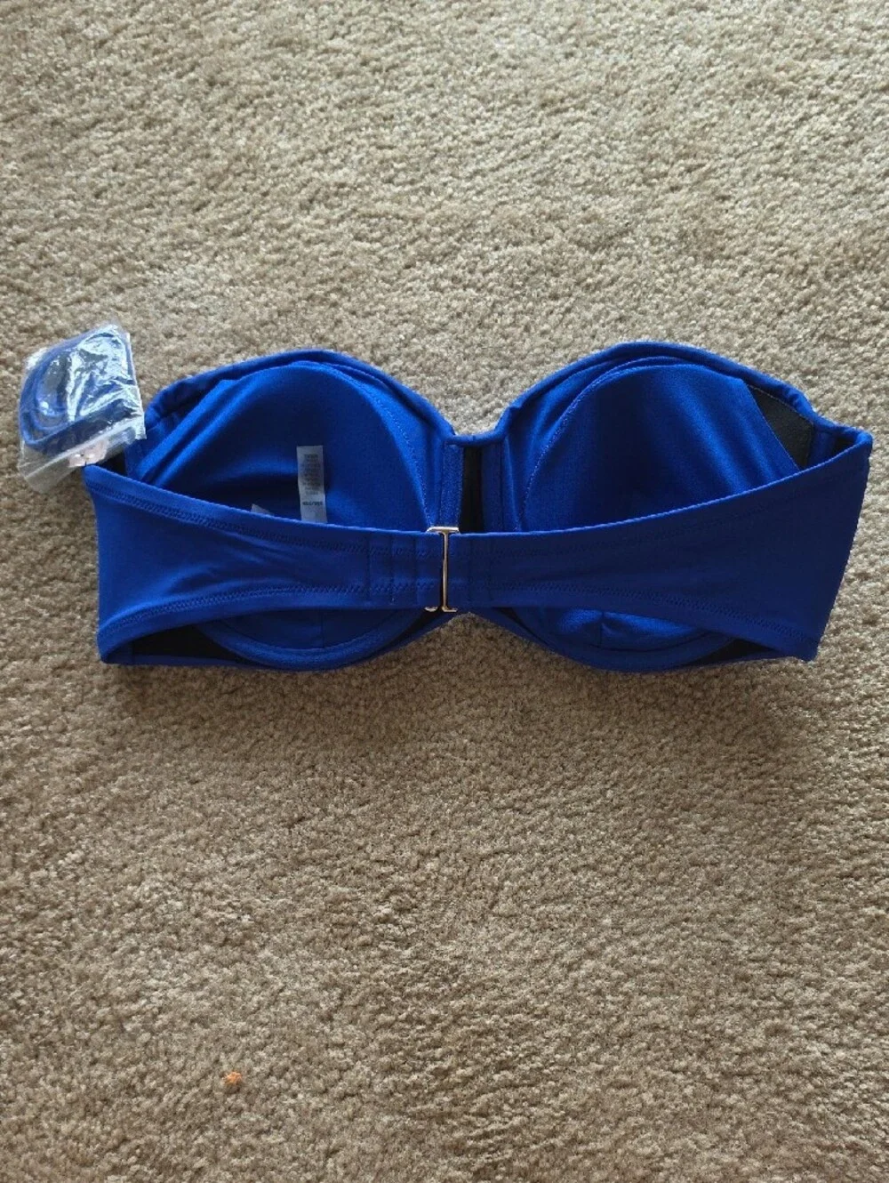Victoria's Secret Swim Twist Push-Up Bandeau Bikini Top- Royal Blue 38D